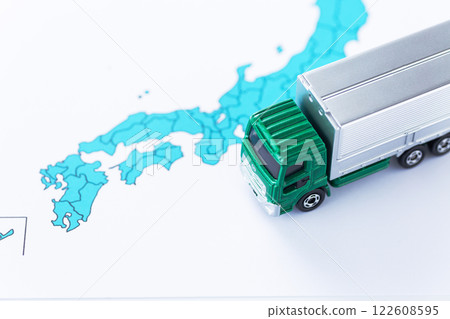 日本列島及物流卡車地圖 122608595