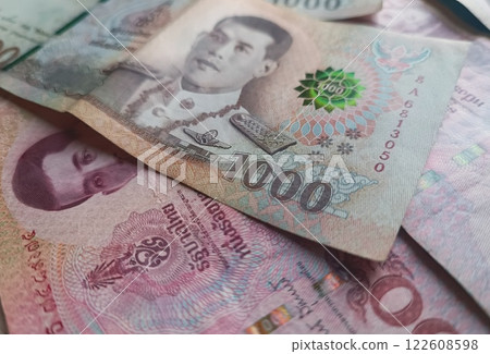 1000 Thai Baht banknote 1000 Thai Baht banknote 122608598