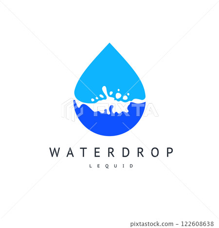 Water drop icon can be used for logo or brand name 122608638
