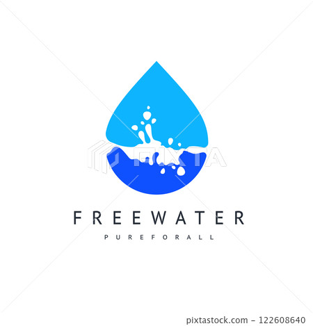 Water drop icon can be used for logo or brand name 122608640