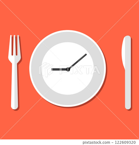 A business lunch sign the plate is a clock A business lunch sign the plate is a clock 122609320