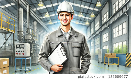 在工廠工作的人們 在工廠工作的人們 122609677