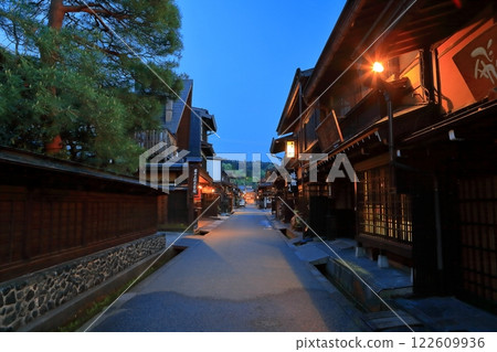 [岐阜縣]飛驒高山上三之町街道保存地區夜景 122609936