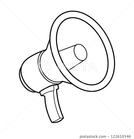 Megaphone Outline Vector Illustration Megaphone Outline Vector Illustration 122610546