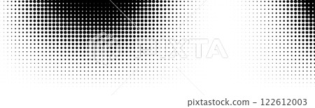 Wave halftone pattern. Halftone dots background. Vector Wave halftone pattern. Halftone dots background. Vector 122612003