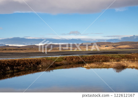 Landscape with a river, Kudafljot, Iceland Landscape with a river, Kudafljot, Iceland 122612167