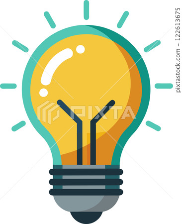 Light Bulb Growth Icon Fostering Ideas, Creativity, and Innovative Solutions 122613675