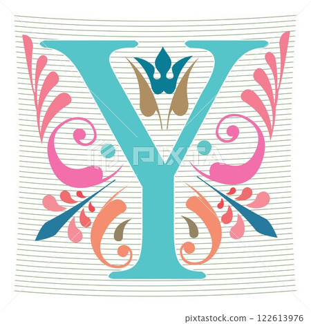 Art Regal Initial Caps Font Capital Letter Y vector design Art Regal Initial Caps Font Capital Letter Y vector design 122613976