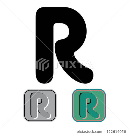 Art Blister Initial Caps Font Capital Letter R 122614056