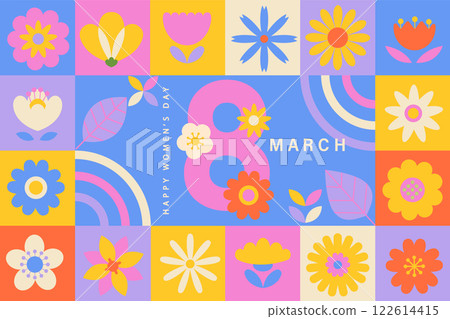 Greeting card for March 8,international women day 122614415