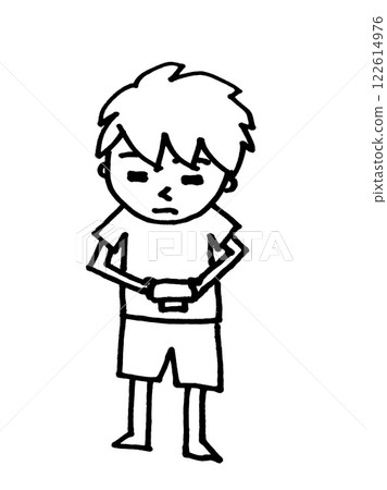 Camera boy looking down Camera boy looking down 122614976