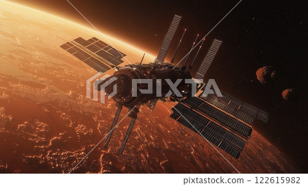 Massive Solar Power Station in Orbit Reflection and Energy Transmission to a Barren Red Planet Massive Solar Power Station in Orbit Reflection and Energy Transmission to a Barren Red Planet 122615982