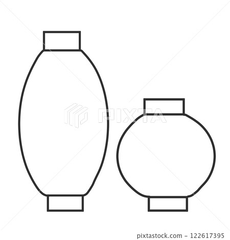 簡單的燈籠單色線條描插圖2_簡單的燈籠 簡單的燈籠單色線條描插圖2_簡單的燈籠 122617395