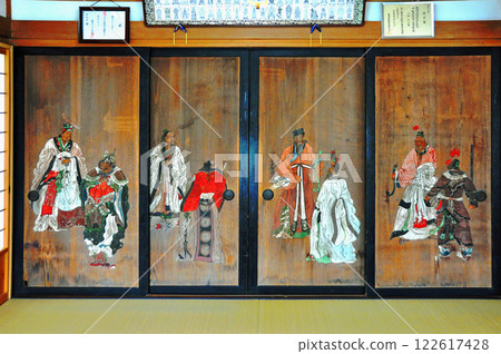 福島縣鏡石町西光寺杉戶畫凌圓閣功臣像 122617428