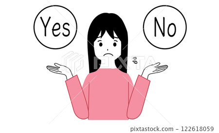 不知道該選什麼的女人上身的插圖 122618059