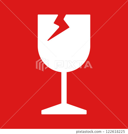 行李搬運說明:易碎物品保養標記 行李搬運說明:易碎物品保養標記 122618225