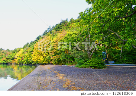 Aomori Prefecture, Lake Towada, Yasumiya, Gozengahama, Maiden Statue 122618309