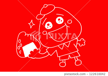 美味飯糰插畫 122618842