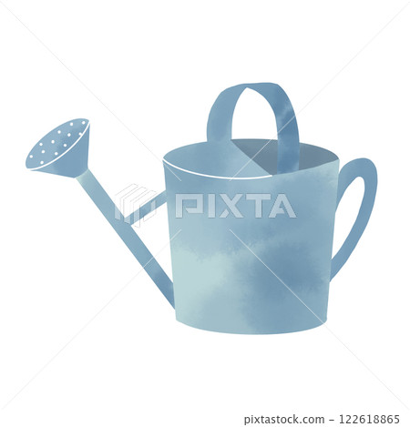 Watercolor style watering can illustration 122618865