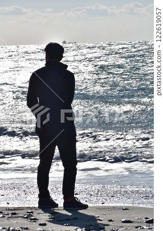 從中田島沙丘眺望金色大海 122619057