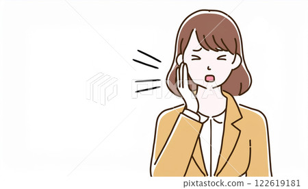Person suffering from toothache 122619181
