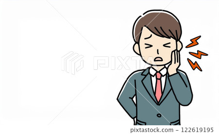 Person suffering from toothache 122619195