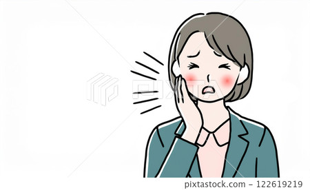 Person suffering from toothache 122619219