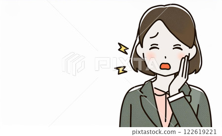 Person suffering from toothache 122619221