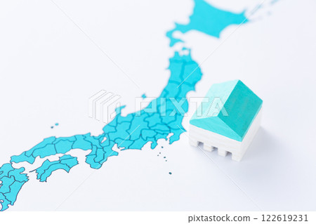 Map of the Japanese Archipelago and Housing Map of the Japanese Archipelago and Housing 122619231