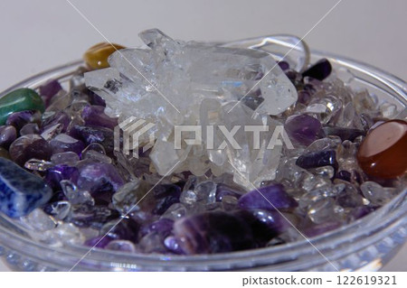 Power stone in a glass Power stone in a glass 122619321