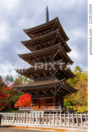 仙台市、城陽、極樂山西芳寺、五重塔 122619500