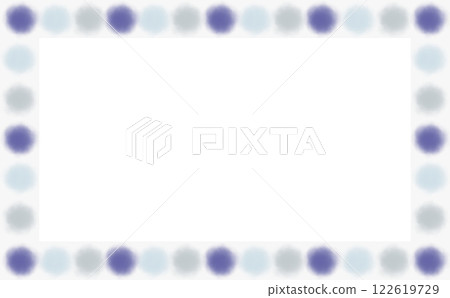 Simple watercolor dot frame in cool colors Simple watercolor dot frame in cool colors 122619729