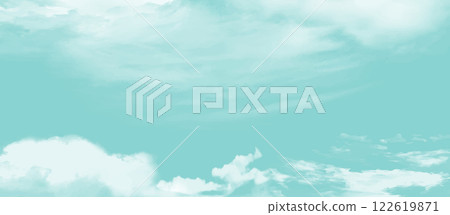 Sky vector illustration simple cloud blue sky Sky vector illustration simple cloud blue sky 122619871
