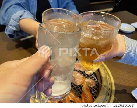 烤肉店的迎賓會～舉杯慶祝～ 122620168