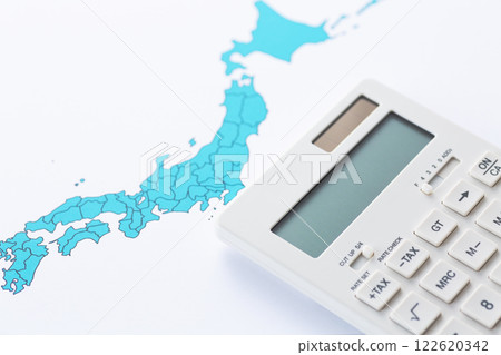 日本列島地圖與計算器 122620342