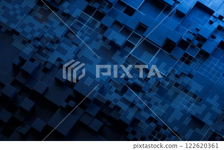 blue, grid, technical 122620361