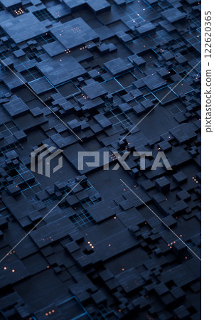blue, grid, technical 122620365