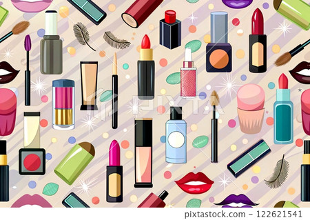 Many different cosmetic products for make up, skin and body care 122621541