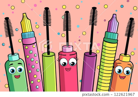 Make up. Many various cosmetic devices for beauty 122621967