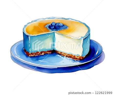 人工智慧生成的莓果起司蛋糕插圖 122621999