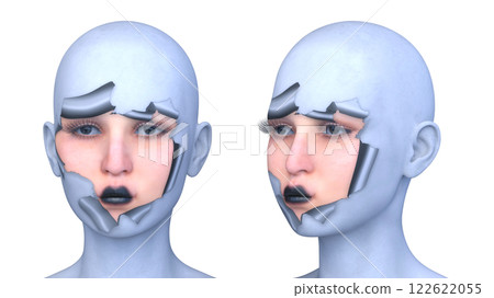 Close-up of a woman's face Close-up of a woman's face 122622055