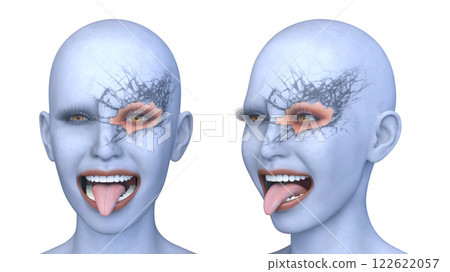 Close-up of a woman's face Close-up of a woman's face 122622057