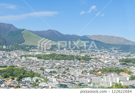 Beppu City, Oita Prefecture: The cityscape of Beppu City on a clear day Beppu City, Oita Prefecture: The cityscape of Beppu City on a clear day 122622084