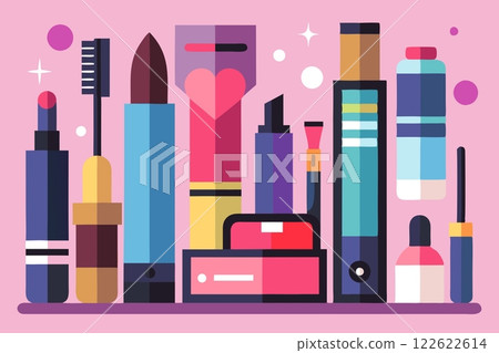 All for make up. Many various cosmetic devices for beauty All for make up. Many various cosmetic devices for beauty 122622614