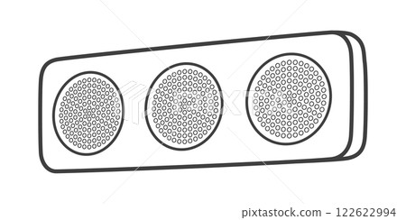 Flat traffic signal 122622994