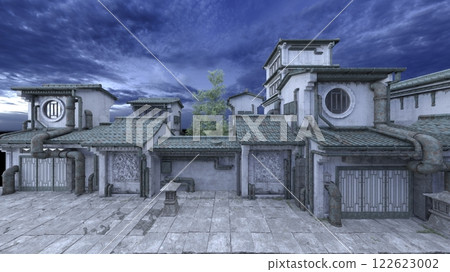 Chinese style building Chinese style building 122623002