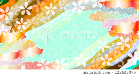 Sakura spring background paper background 122623070