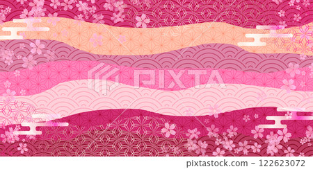Sakura spring background paper background 122623072