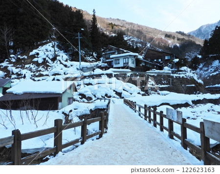 Snowy road to Jigokudani Onsen 122623163