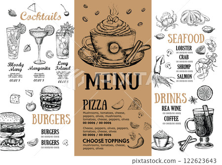 coffee, menu, vector 122623643